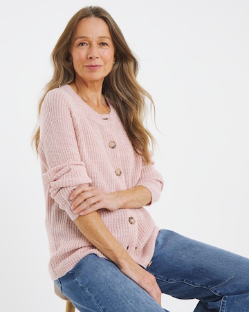 Blush Raglan Long Sleeve Cardigan