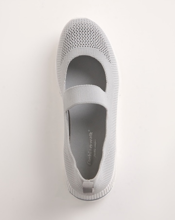 Cushion Walk Fly Knit Elasticated Bar Trainers E Fit