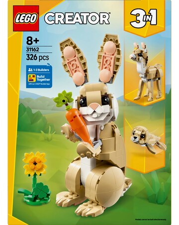 LEGO Creator 3in1 Cute Bunny Animal Playset 31162