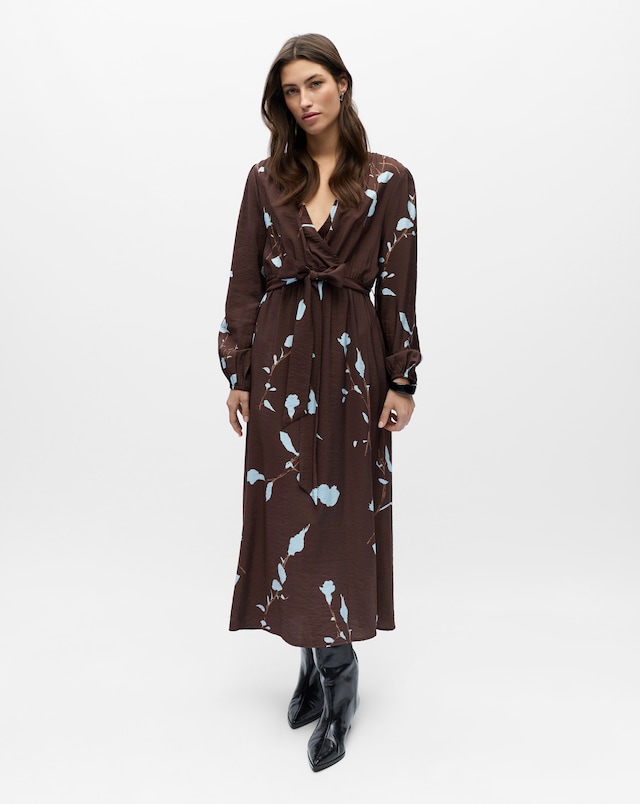 OBJECT V-Neck Midi Dress