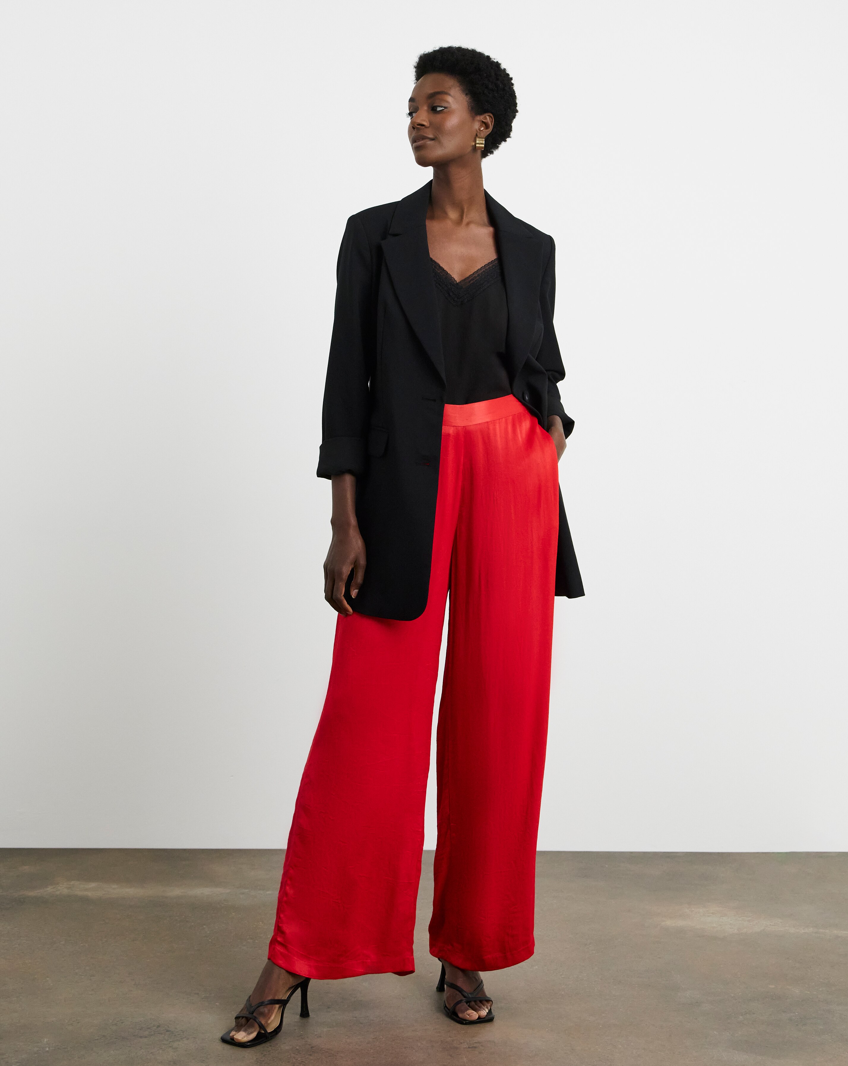 Joanna Hope Satin Wide Leg Trousers | JD Williams