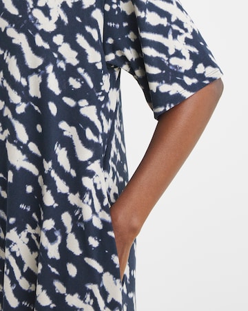 Soft Touch Half Sleeve Midi T-Shirt Dress