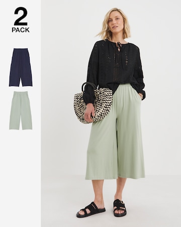 2 Pack Jersey Culottes