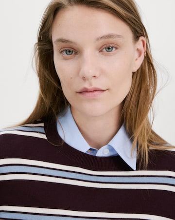 Mango Striped Knit Sweater