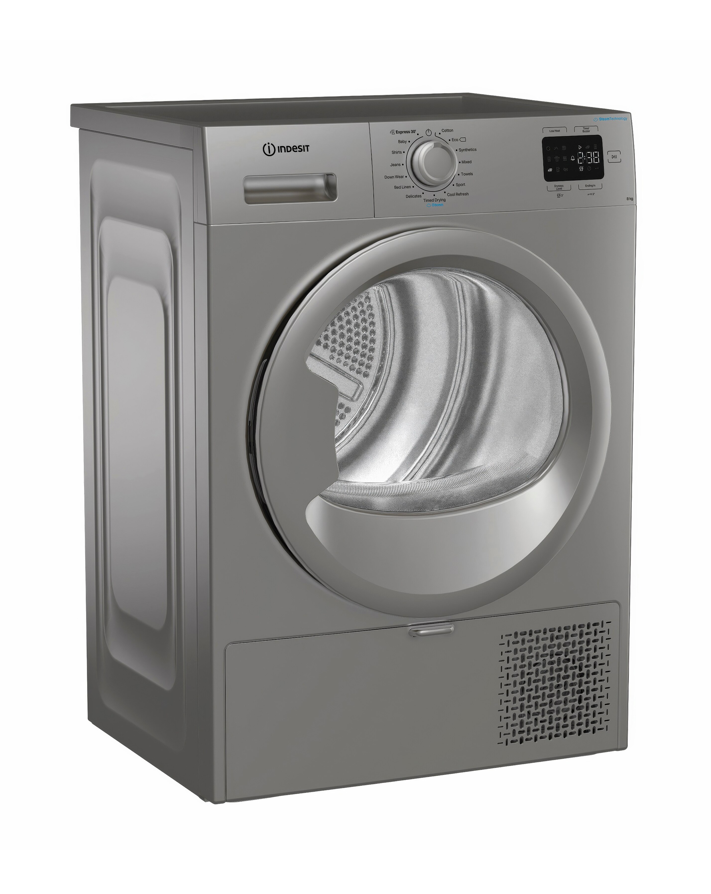 Indesit C YSD 82D SS UK 8kg Heat Pump Tumble Dryer - Silver | JD