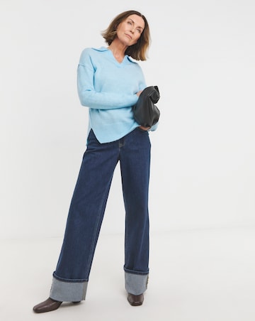 Light Blue Collar Jumper