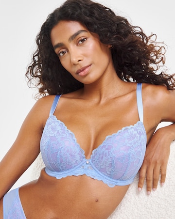 Ann Summers Sexy Lace Planet Plunge Bra Light Blue