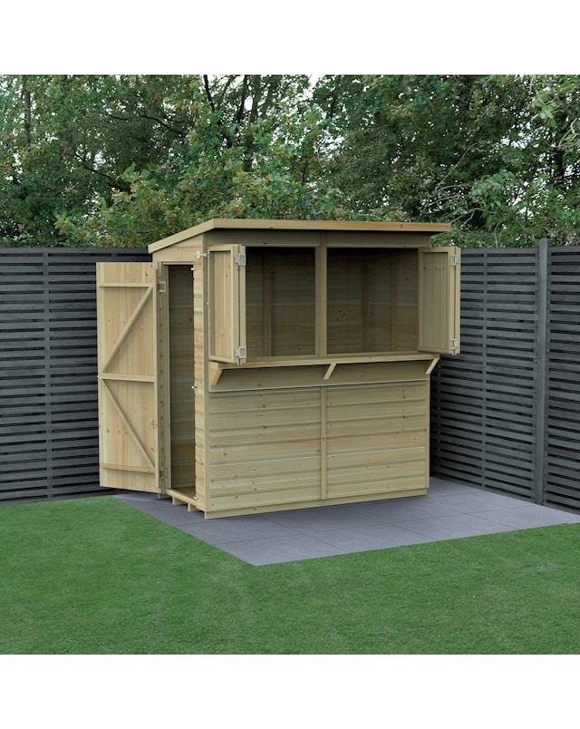 Forest Pressure Treated Shiplap 6x3 Pent Garden Bar (Home Delivery)