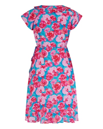 Pour Moi Penny Frill Wrap Woven Beach Dress