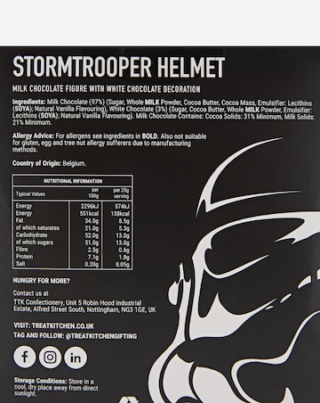 Treat Kitchen Original Stormtrooper Chocolate Helmet