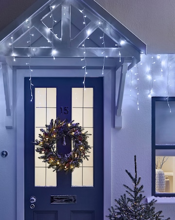 Multifunction Icicle Christmas Lights - White