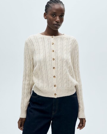 Mango Braided Cardigan With Openwork Detail