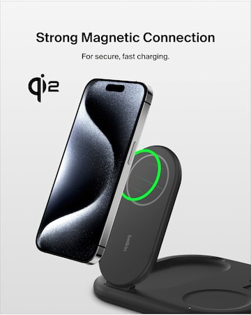 Belkin BoostCharge 3-in-1 Foldable Wireless Charger for Apple Devices - Black
