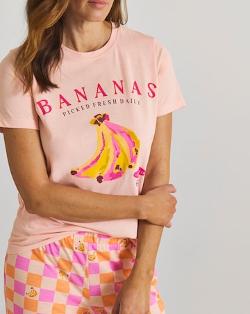 Simply Be Pyjama Set Banana Print