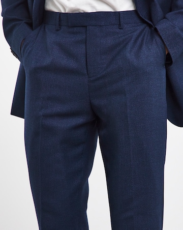 Navy Regular Fit Stretch Suit Trouser Long