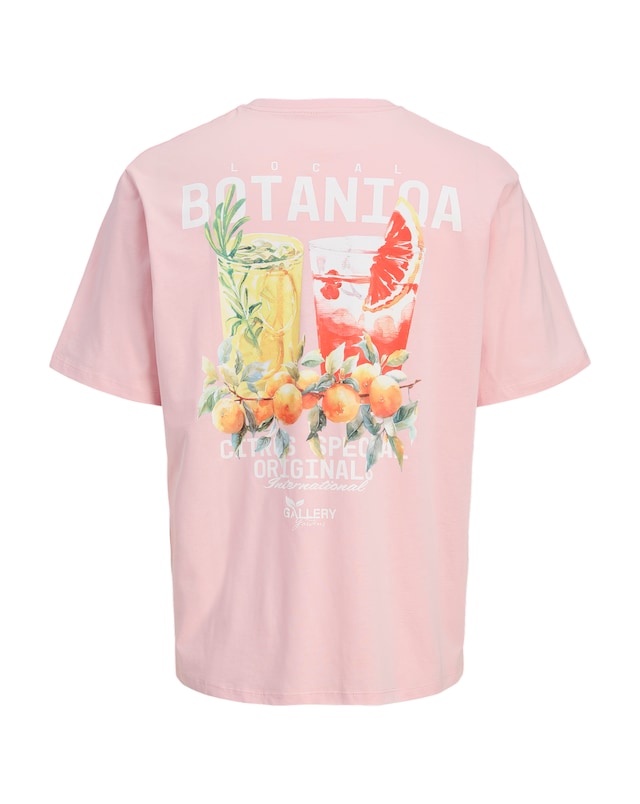 Jack & Jones Botaniq Back Graphic T-Shirt - Pink