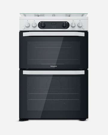 Hotpoint HDM67G0CCW/UK 60cm Gas Double Cooker + INSTALLATION