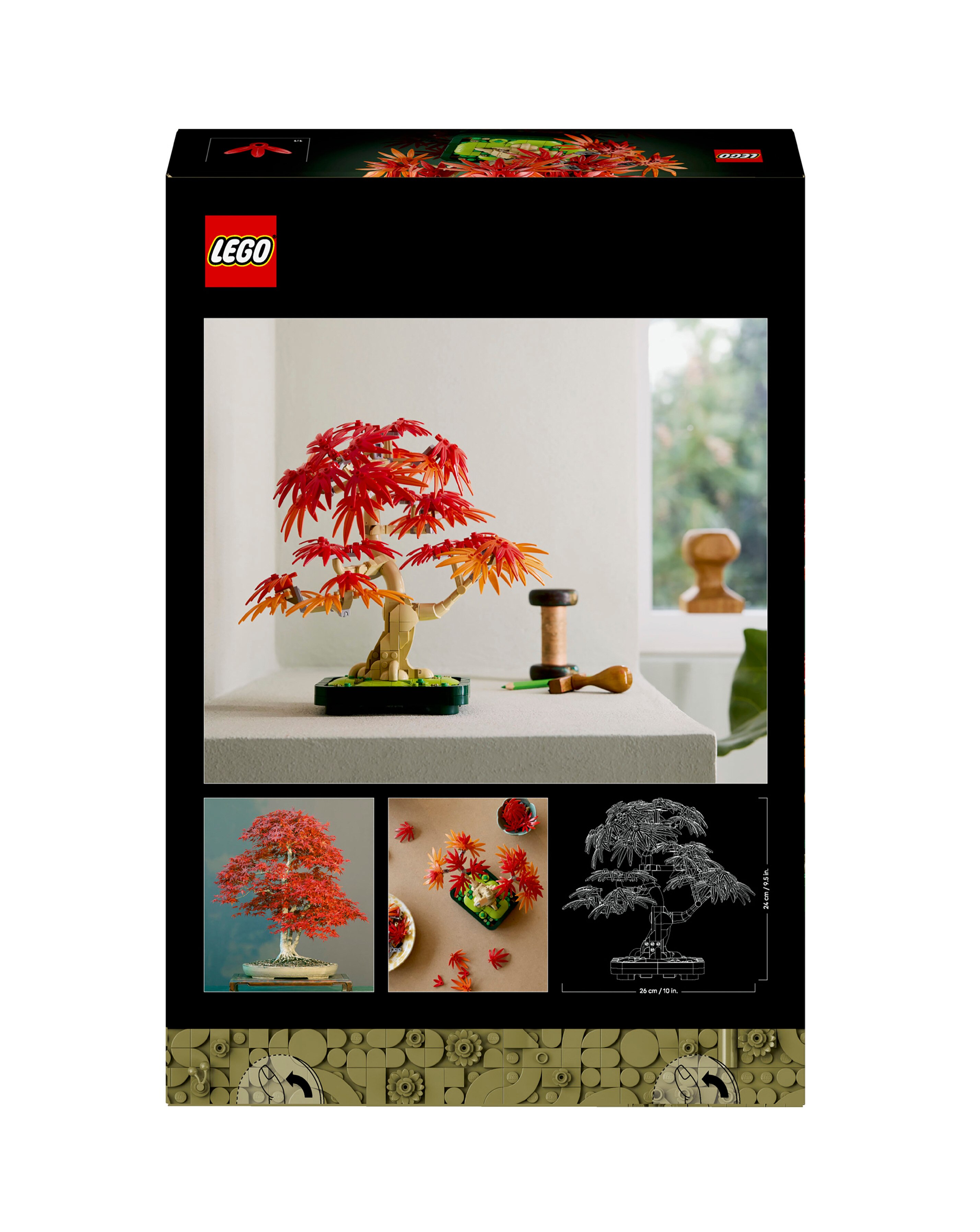 LEGO Botanicals Japanese Red Maple Bonsai Tree Plant Decor