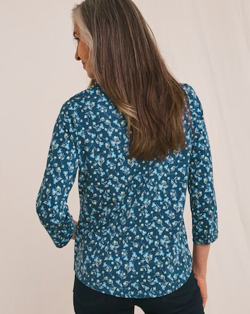 Julipa Pure Cotton Pocket Henley Top