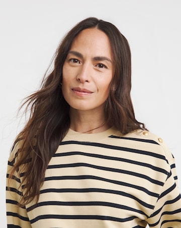 Tommy Hilfiger Gold Button Polo Sweatshirt