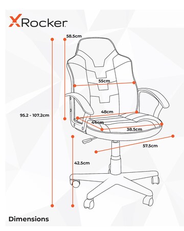 X Rocker Saturn Gaming Chair for Juniors - Blue