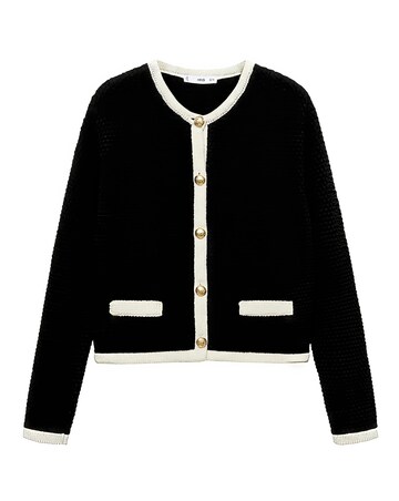 Mango Knitted Button Jacket