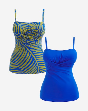 MAGISCULPT Firm Control 2 Pack Bandeau Tankini Tops