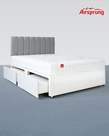 Airsprung Sacramento Deep Quilt Divan Set with 4 Drawers