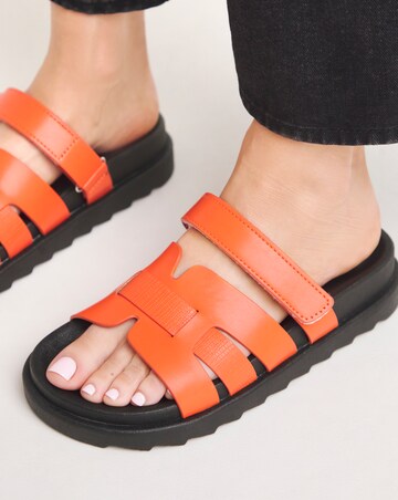 Simply Be Parry Woven Touch and Close Footbed Sandals - Extra Wide Fit (EEE)