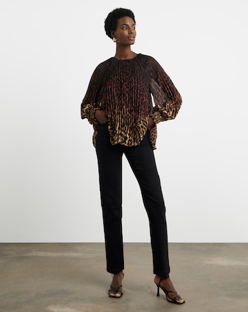 Joanna Hope Pleated Chiffon Blouse