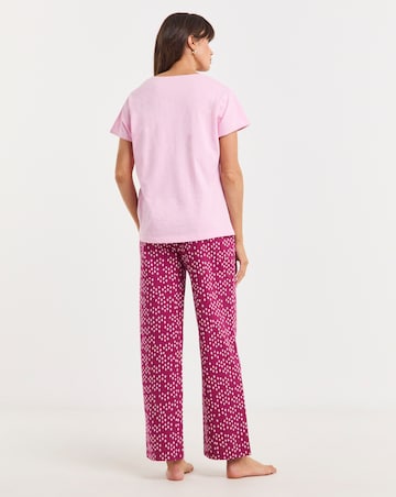 JD Williams (2 Pack) Cotton Top Pyjama Sets