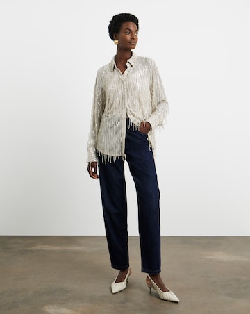 Joanna Hope Sequin Tassle Shirt