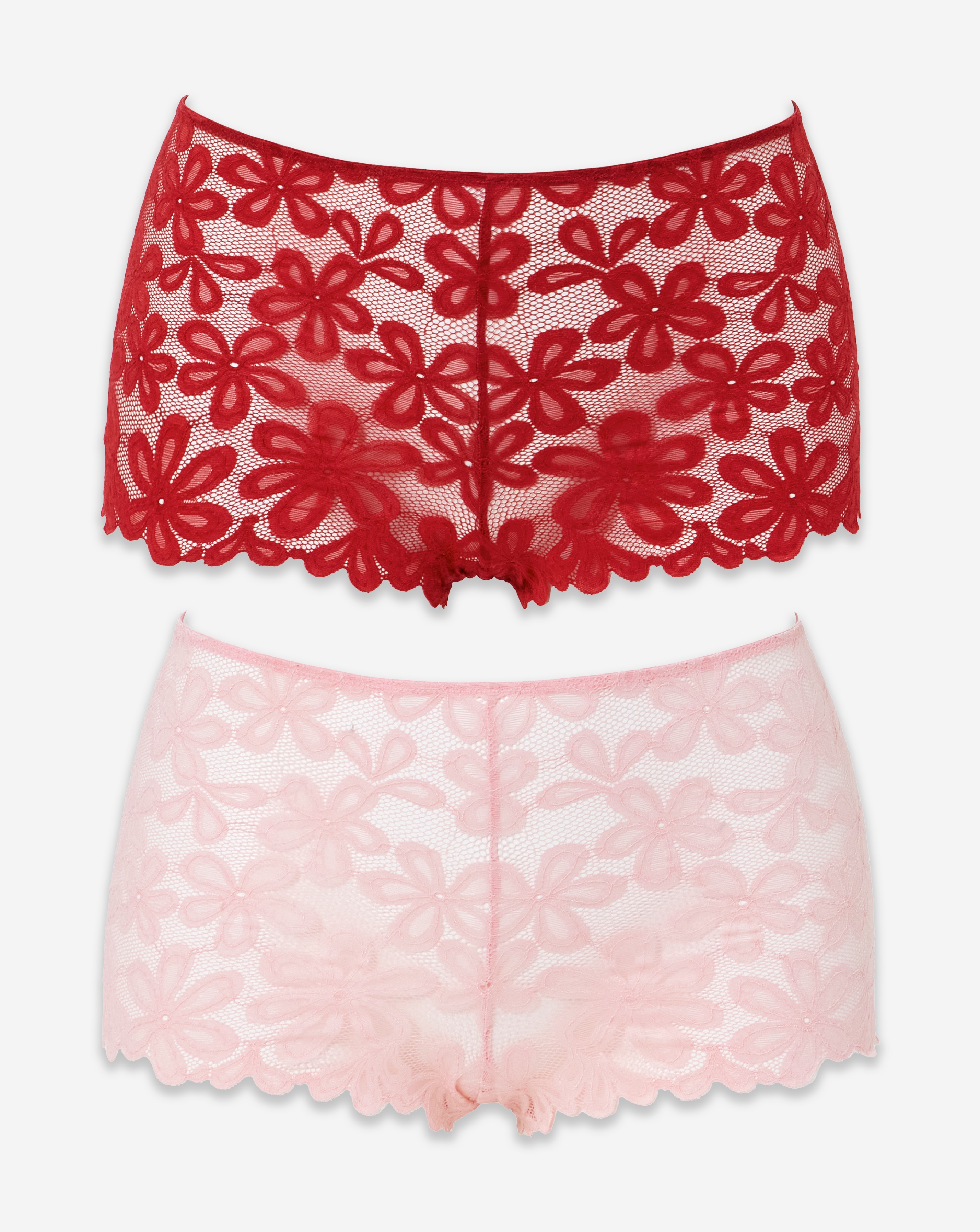 Pretty Secrets (2 Pack) Daisy Lace Short Knickers | JD Williams
