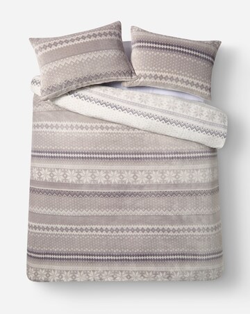 Fairisle Fleece Duvet Set