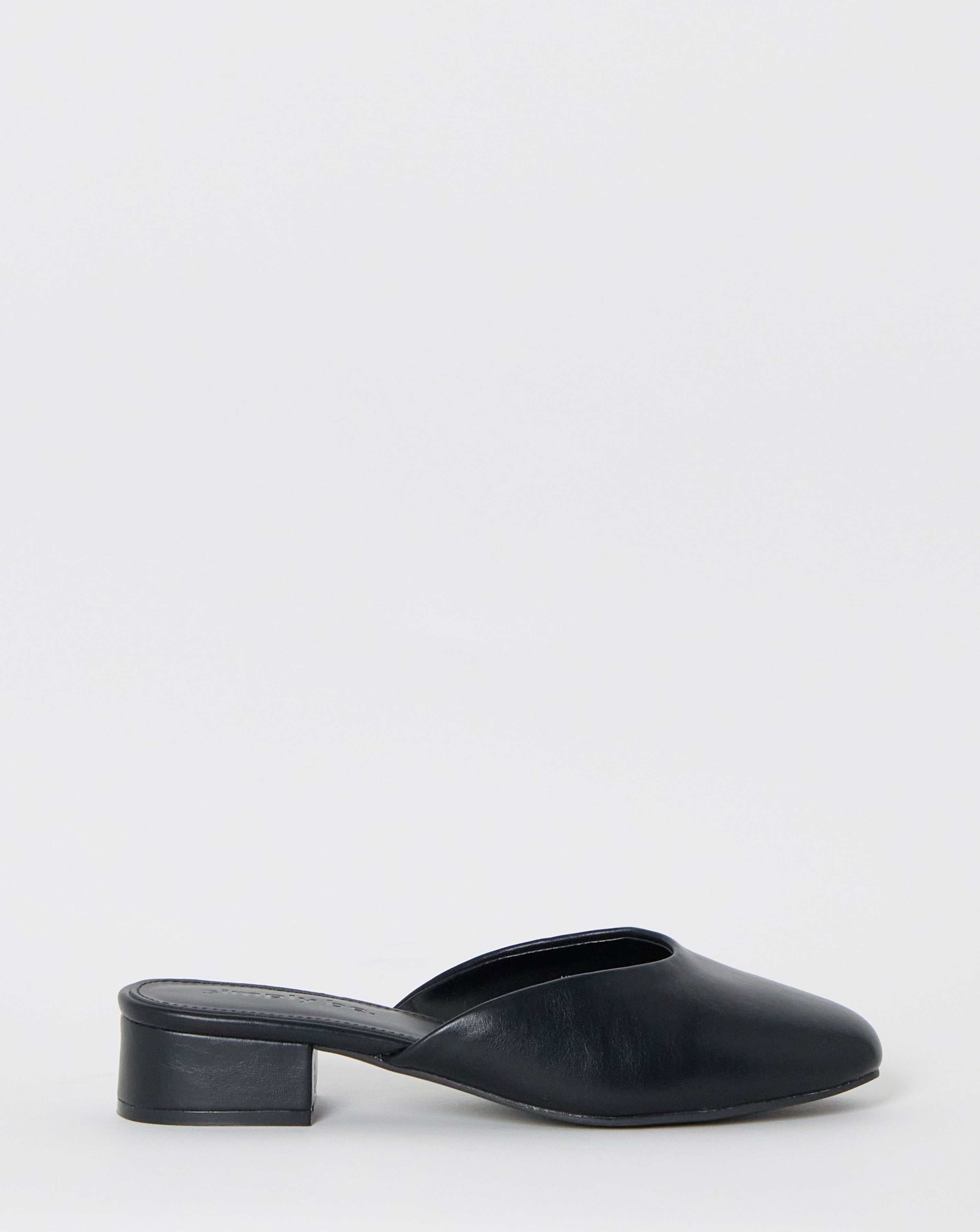 Lisa Low Block Heel Mules - Wide Fit (E) | JD Williams