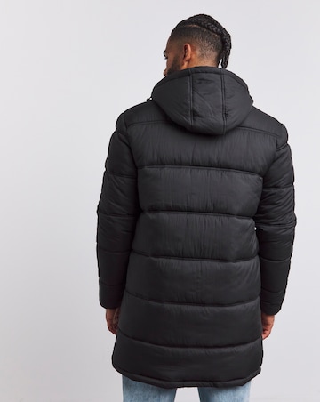 Black Clean Puffer Jacket