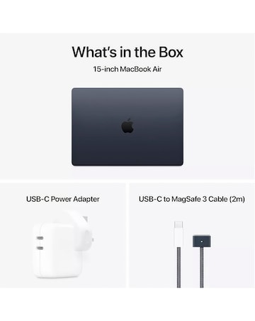 Apple MacBook Air (M4, 2025) 15in 10-Core CPU 10-Core GPU 16GB 256GB - Midnight