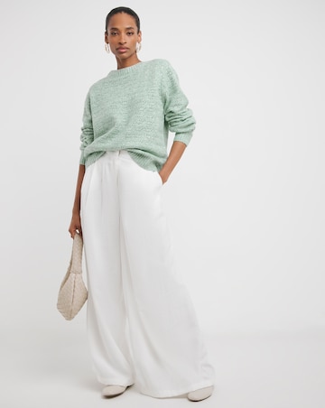 Open Stitch Crew Neck Jumper