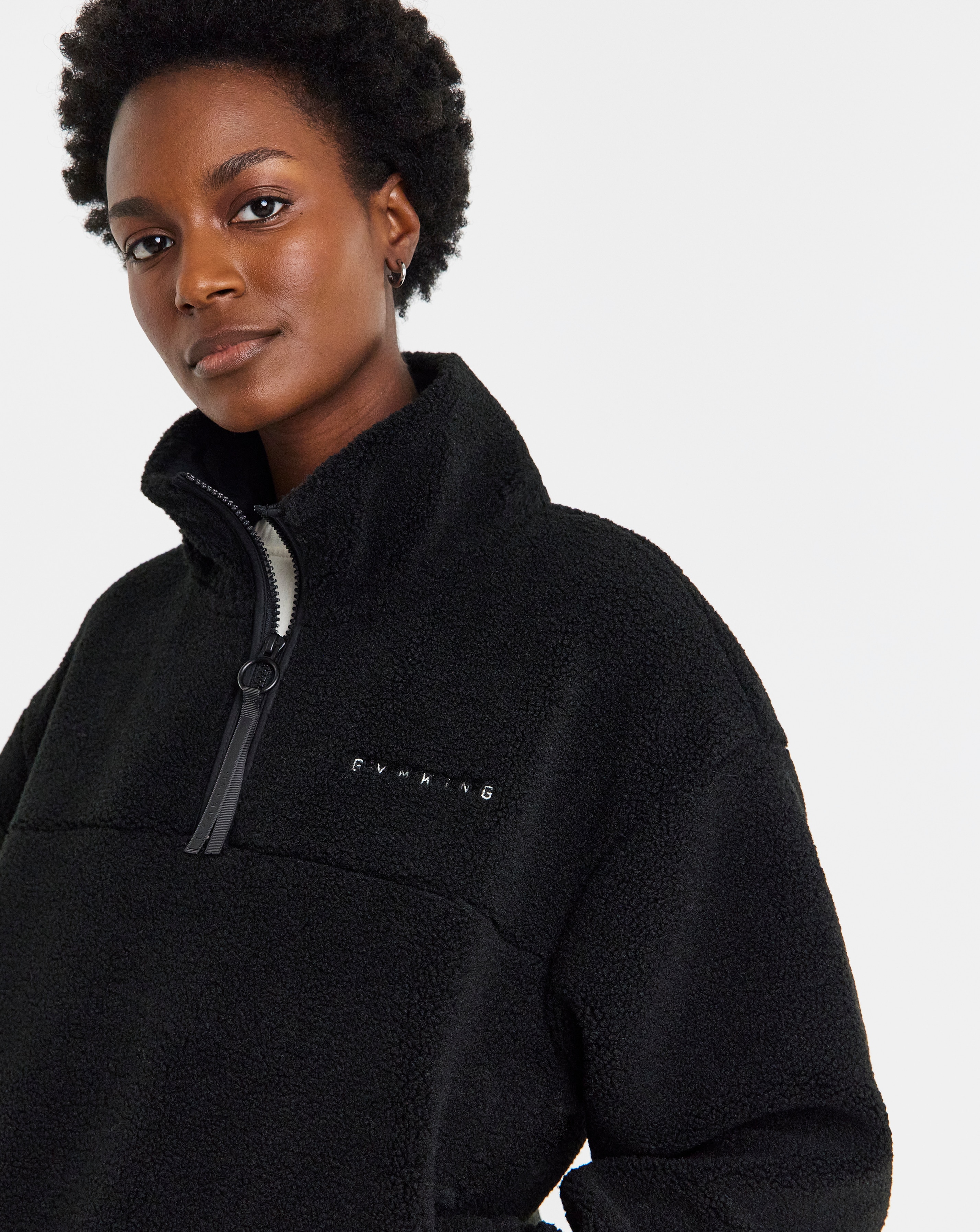 Gym King Linear Borg 1/4 Zip Fleece | JD Williams