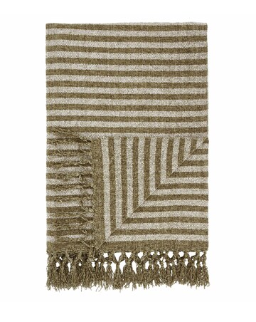 Catherine Lansfield Striped Chenille Throw