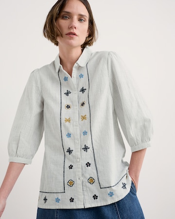 Seasalt Cornwall Hope Cottage Embroidered Blouse