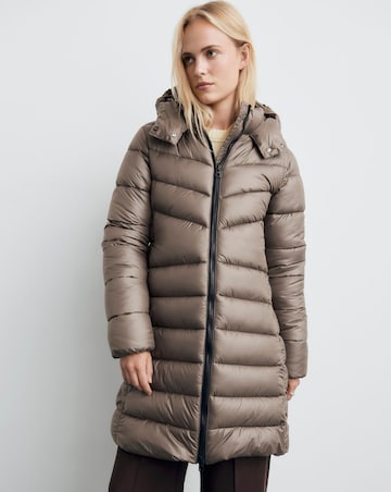 Mango Double Zip Hooded Puffer Coat
