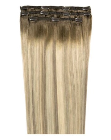 Beauty Works Deluxe Clip in 18inch Hair Extensions- Scandinavian Blonde