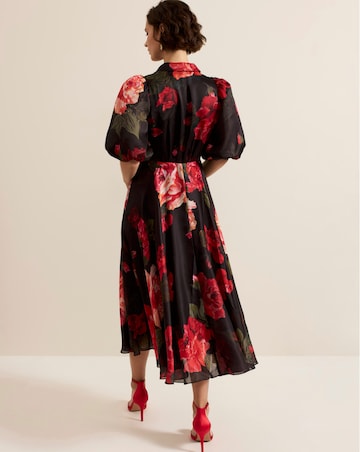 Phase Eight Cilla Floral Shirt Midi Dress