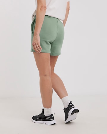 PUMA Essentials Small No.1 Logo 5" High Waist Shorts