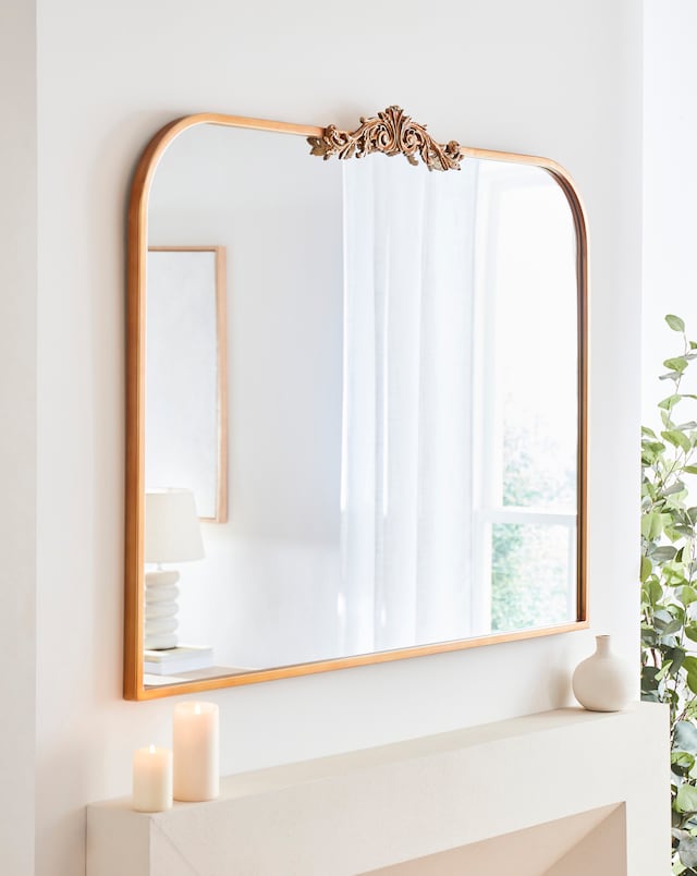 Joanna Hope Antique Gold Over Mantle Mirror
