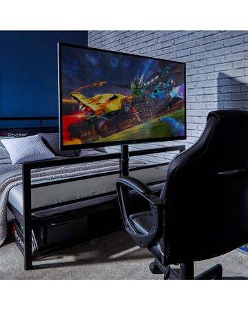 X Rocker Base Camp Double Bed with Vesa Mount Bracket - Black