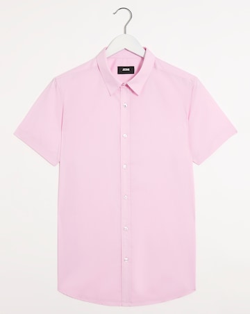 Pink Short Sleeve Formal Shirt Reg