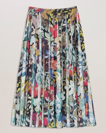 Ted Baker Floral Pleated Midi Skirt