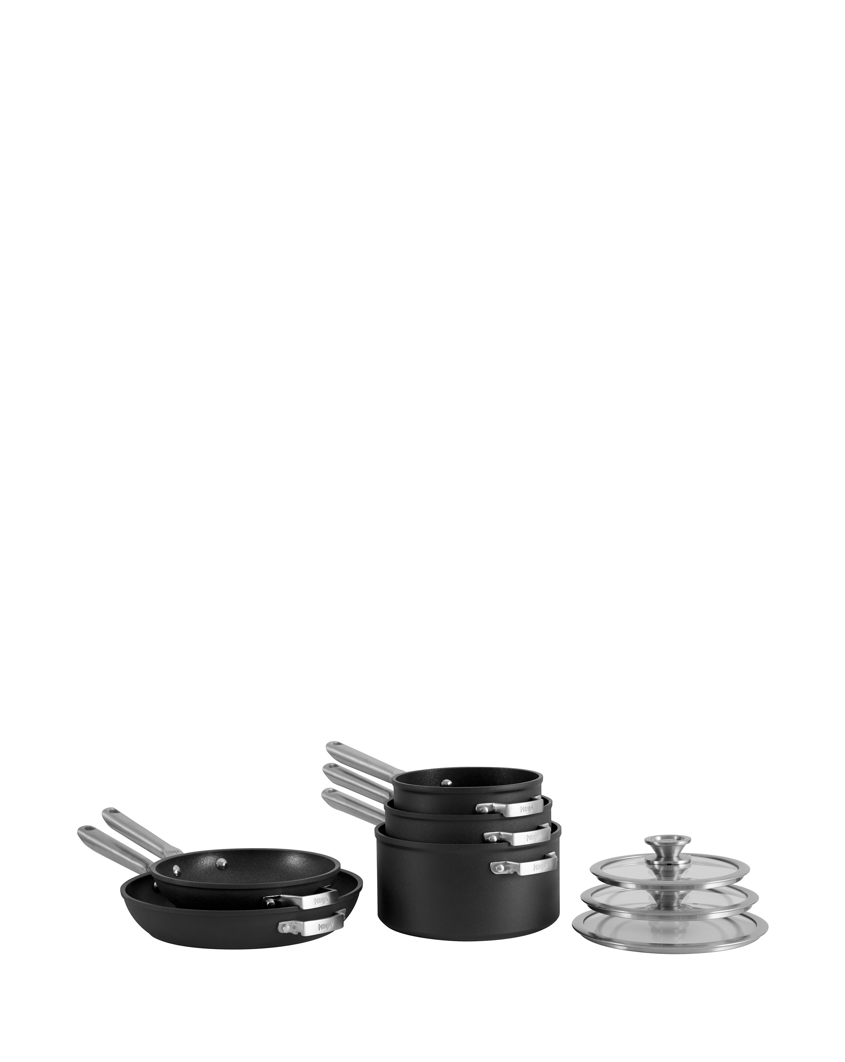 Ninja Foodi ZEROSTICK Stackable 5-Piece Pan Set | JD Williams